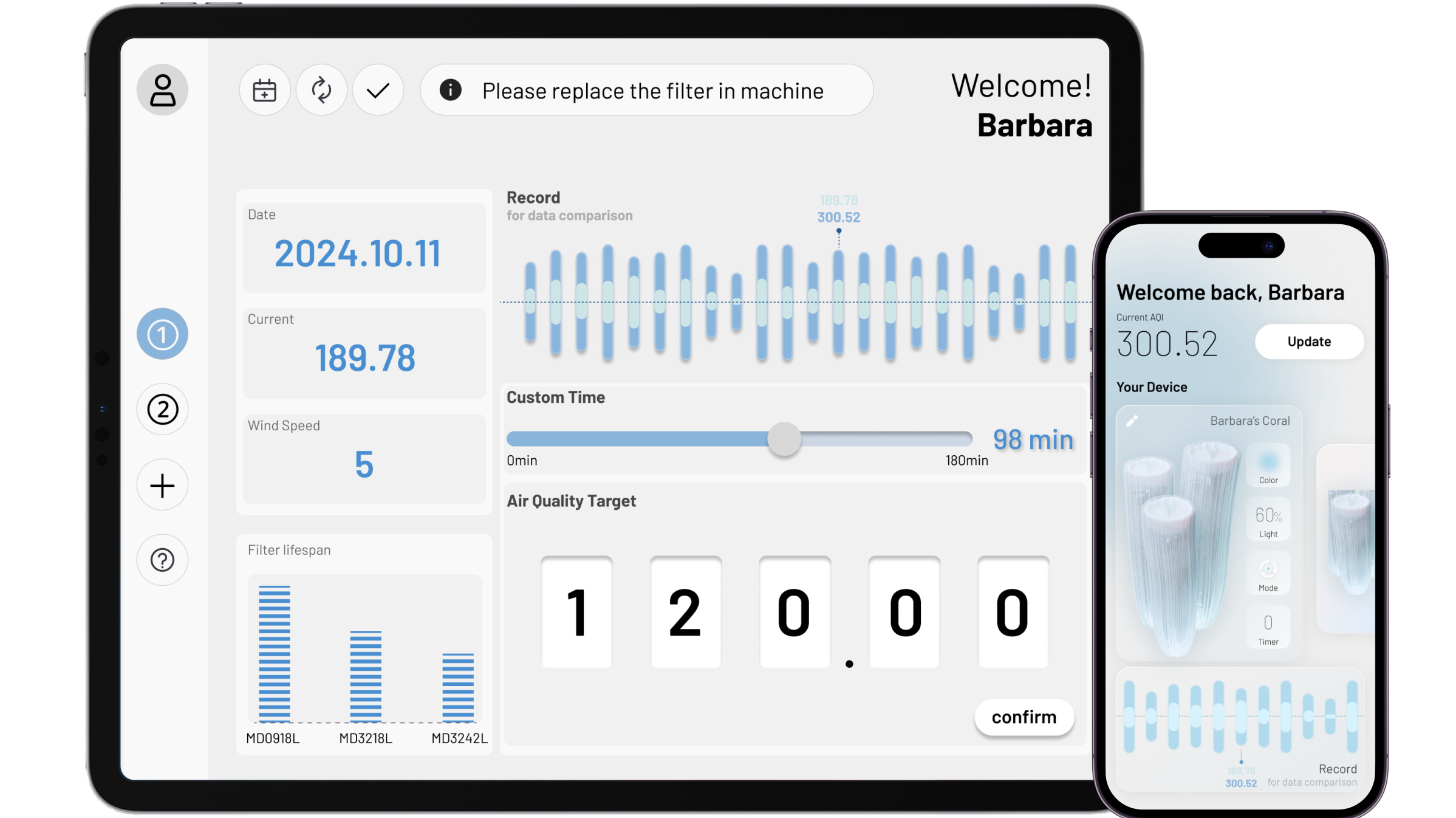 Coralline staff management interface