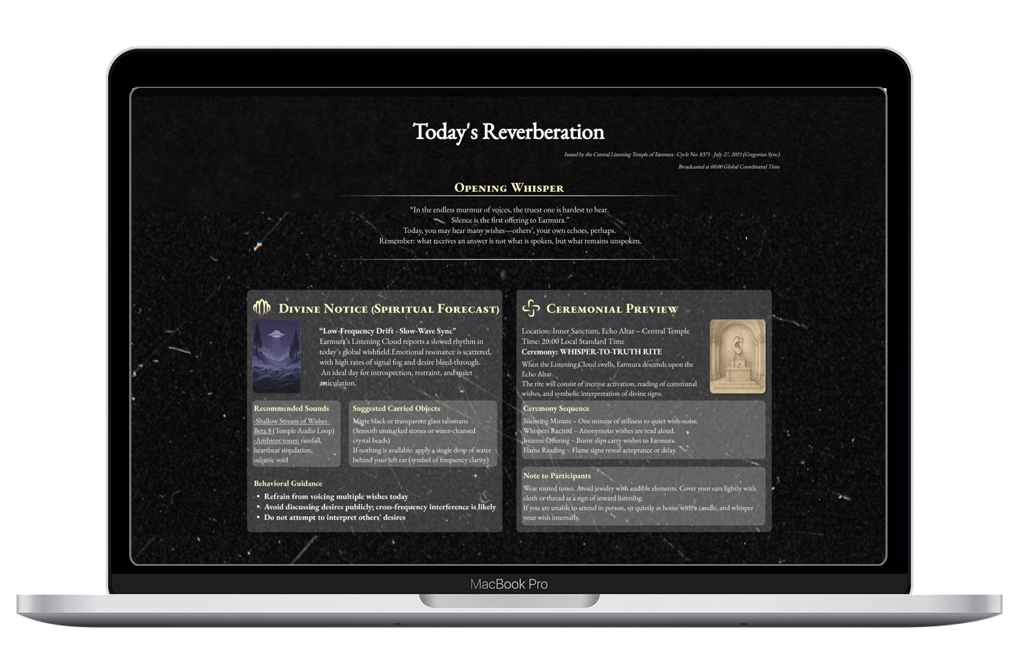 EARMURA live website prototype preview